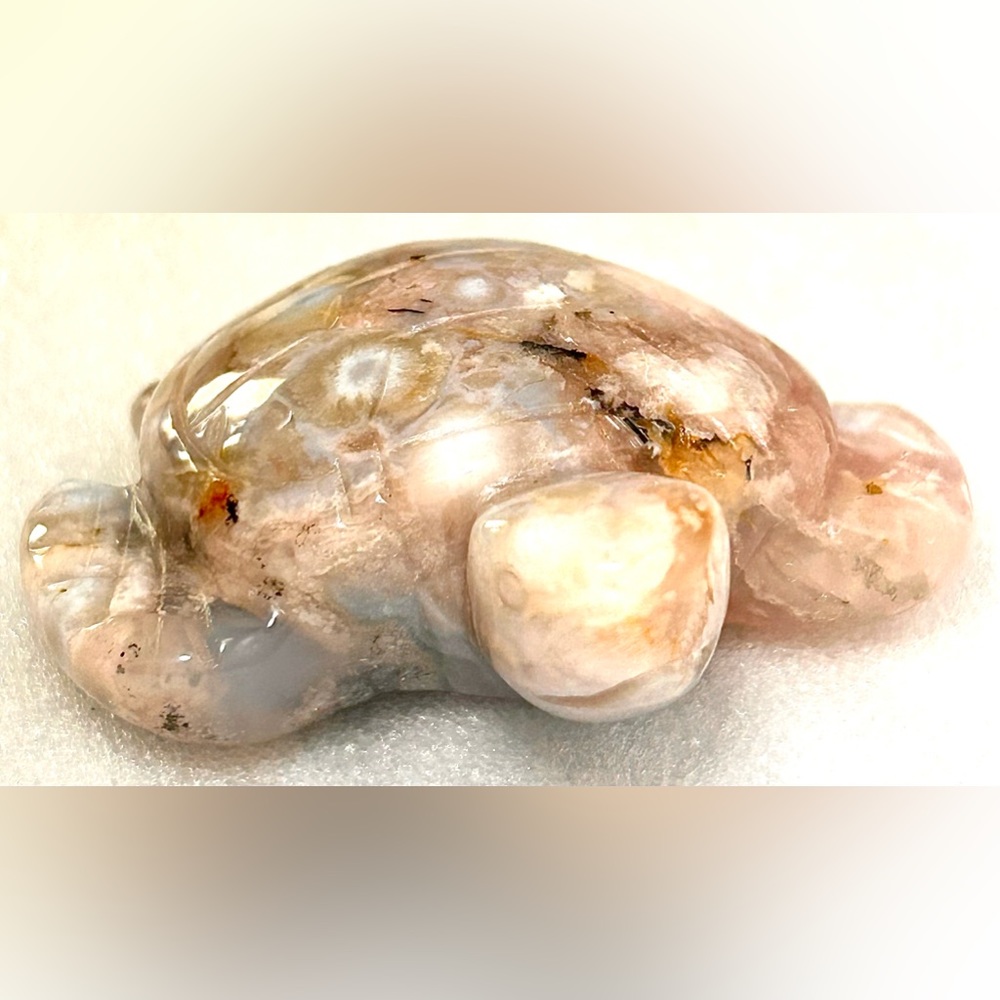 Flower Agate Sea Turtle
